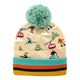 North Icons Northern Icons Pom Pom Beanie Ski Resort