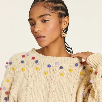 Pepa Loves Pepa Pompom Cable Knit