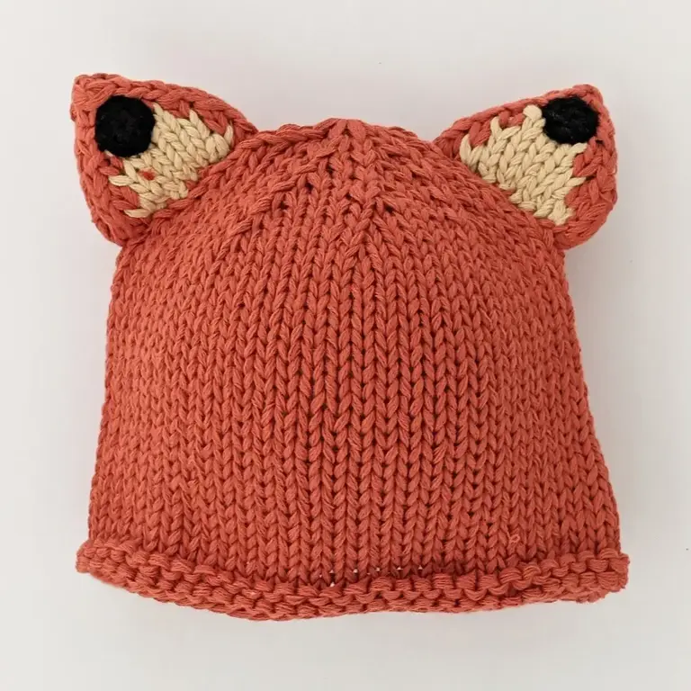 Hug Knits Hug Knits Handknit Baby Beanie Fox