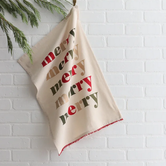 HMN Cotton Kitchen Towel Merry