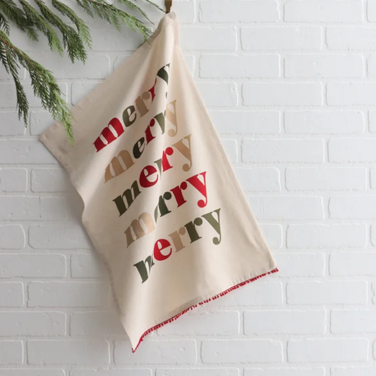 HMN Cotton Kitchen Towel Merry