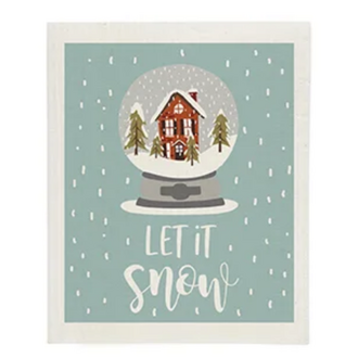 HMN Swedish Dish Cloth Let It Snow