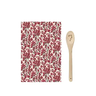 HMN Berry Tea Towel & Wooden Spoon Set/2