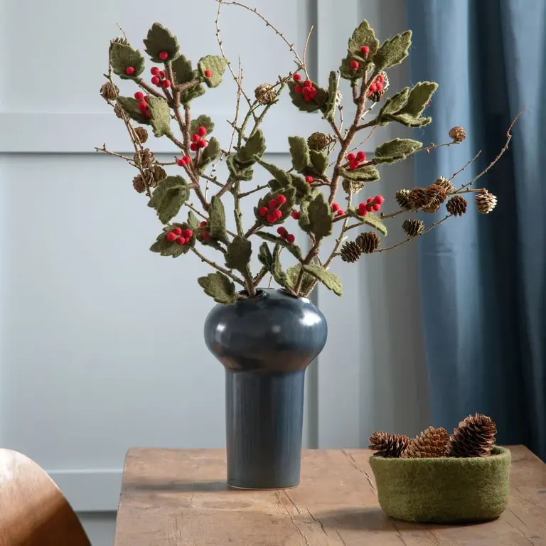 EGS EGS Fair Trade Felt Holly Branch Large (60cm)