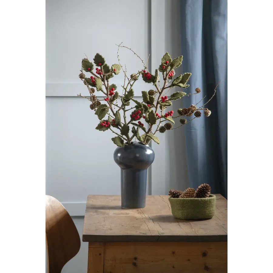 Holiday Felted Greenery