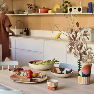 Donna Wilson Donna Wilson Handpainted Glypha Stoneware Cup Donna Wilson Donna Wilson Handpainted Glypha Stoneware Cup