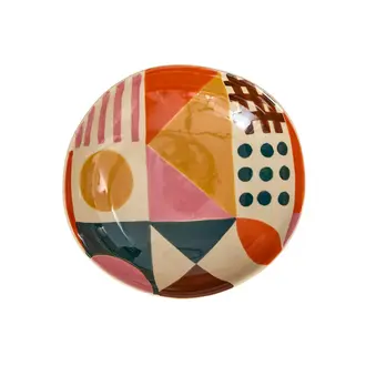 Donna Wilson Donna Wilson Hand Painted Glypha Stoneware Serving Bowl (Sm) Donna Wilson Donna Wilson Hand Painted Glypha Stoneware Serving Bowl (Sm)