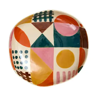 Donna Wilson Donna Wilson Hand Painted Glypha Stoneware Serving Bowl (Large) Donna Wilson Donna Wilson Hand Painted Glypha Stoneware Serving Bowl (Large)