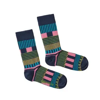 Donna Wilson Donna Wilson Combed Organic Cotton Socks - Multi Stripe