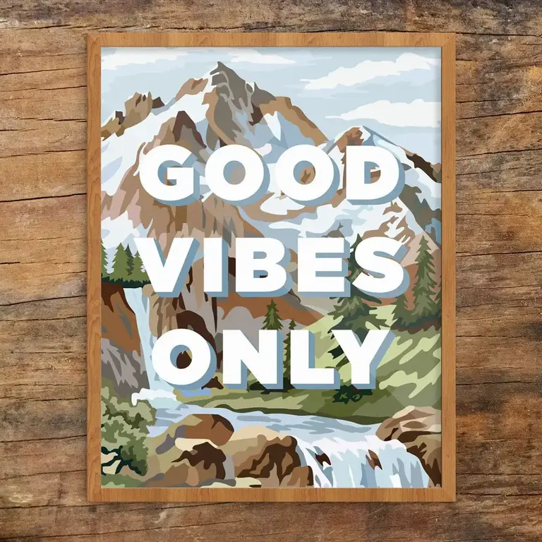 Fridgedoor Fridgedoor Good Vibes Only 8x10 Unframed