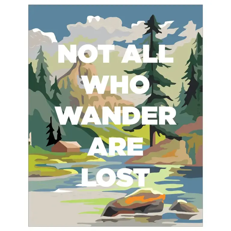 Fridgedoor Fridgedoor Not All Who Wander Are Lost Magnet