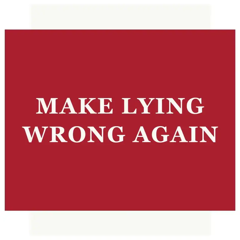 Fridgedoor Fridgedoor Make Lying Wrong Again Magnet