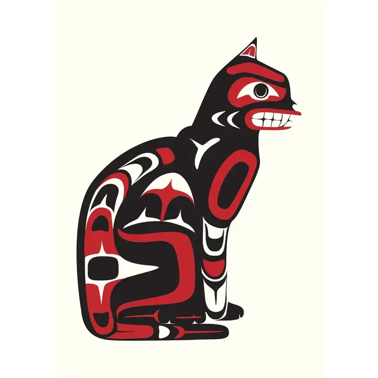 Seattle Royale Seattle Royale House Cat Letterpress Print 5x7 (Unframed)