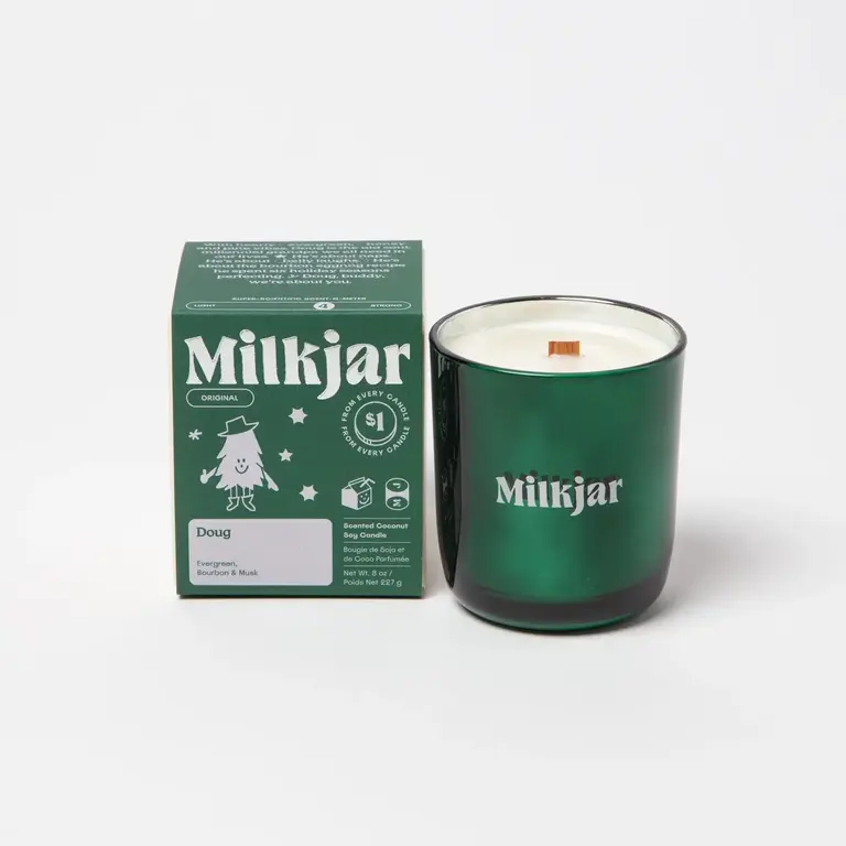 Milk Jar Candle Co Milk Jar Doug 8oz Candle