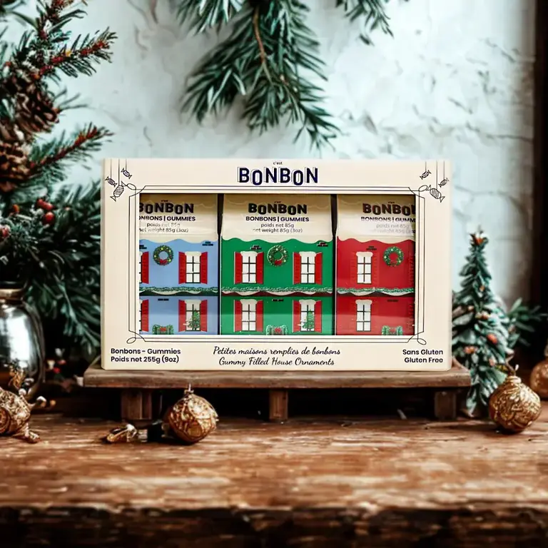 Boite a Bonbons Bonbon Little House Ornament (3 Pack)