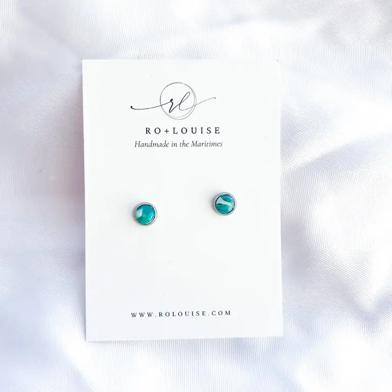 Ro + Louise Ro + Louise Jane Studs - Ocean Silver