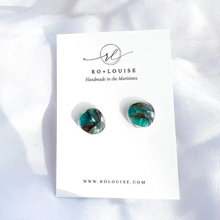 Ro + Louise Ro + Louise Amelia Studs Ocean Silver