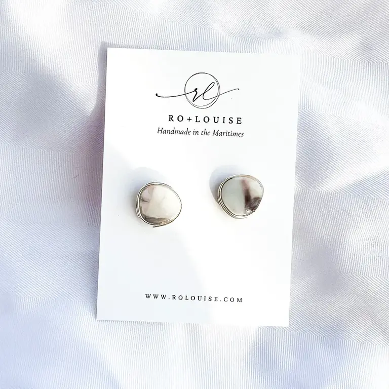 Ro + Louise Ro + Louise Amelia Studs Stone Silver