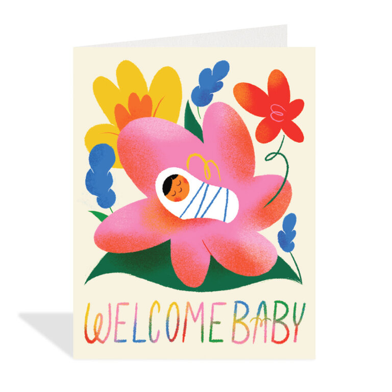 Paper E Clips PEC Flower Baby Card