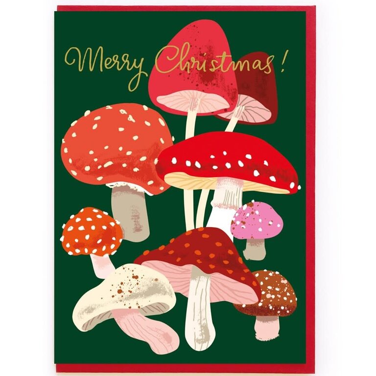 Paper E Clips PEC - Christmas Mushrooms Card