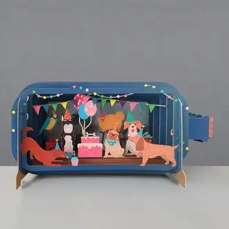 A-Joy A-Joy Dog Party Bottle Card