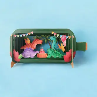 A-Joy A-Joy Dinosaurs Bottle Card