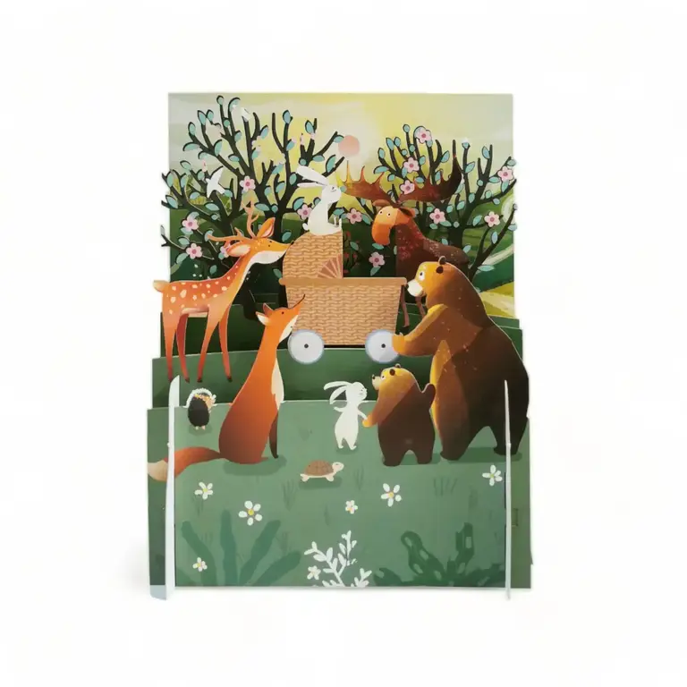 A-Joy A-Joy Animal Baby Pop Up Card