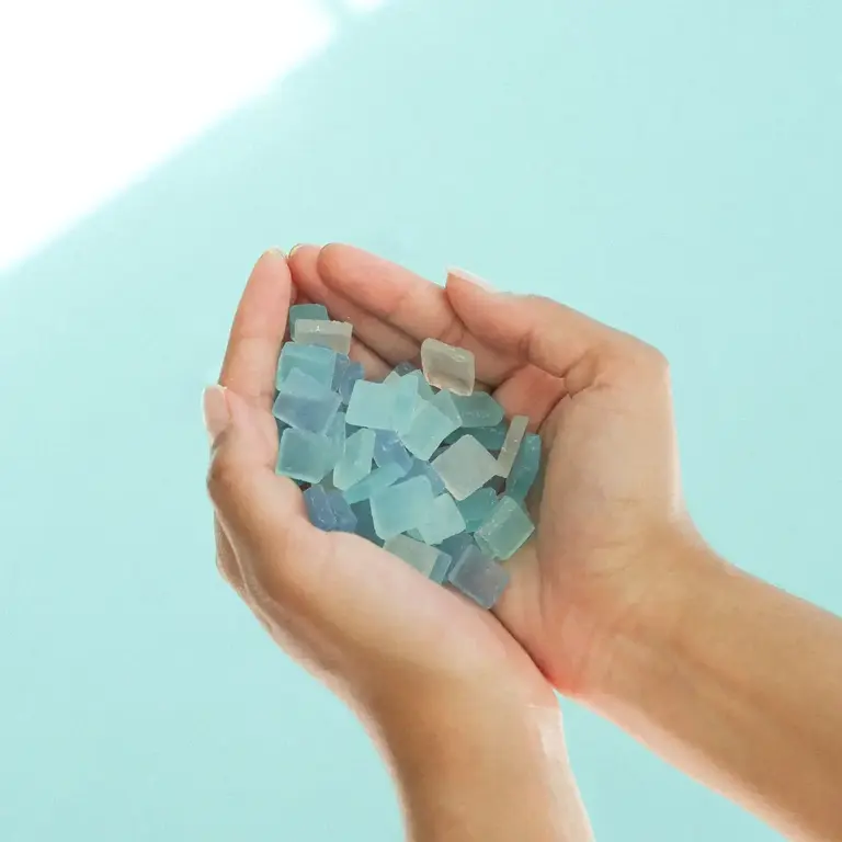 Sealuxe Sealuxe Beach Glass Single Hand Soaps - Aqua