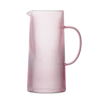 ICM Ribbed Pitcher Rose 1.5 L