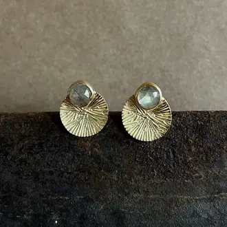 Naked Sage Naked Sage Dion Earrings Labradorite + Gold