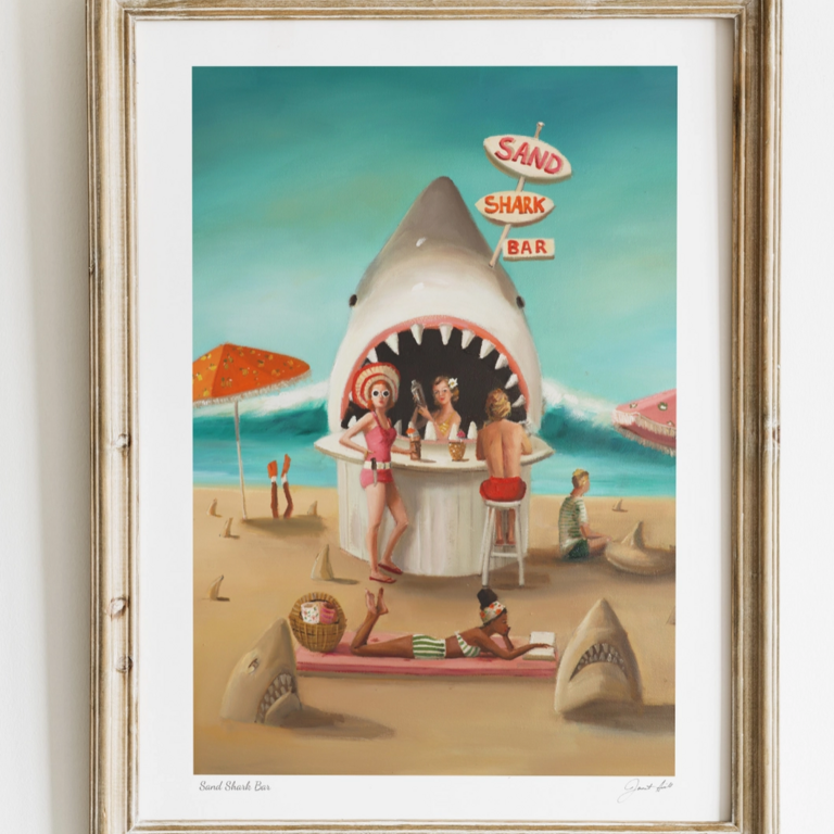 Janet Hill Janet Hill Sand Shark Bar Print 8.5x11 Unframed