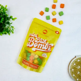 Happy Hippo Happy Hippo Mini Bath Bombs Pineapple Tangerine