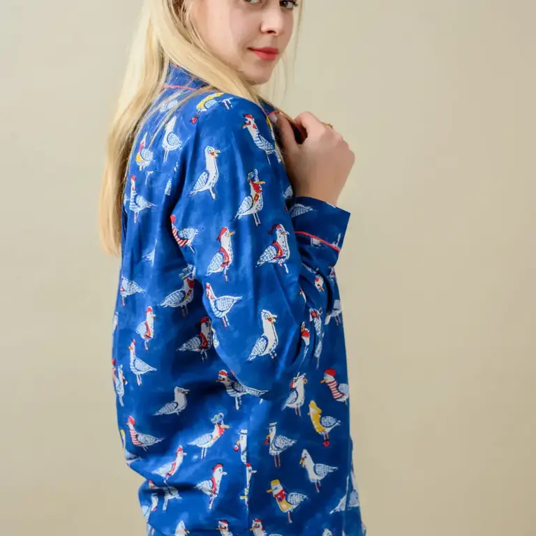 Kores Kores Cotton Pajama Set Seagulls