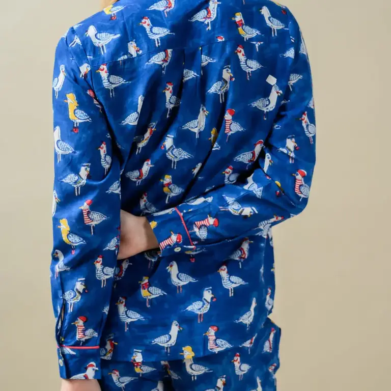Kores Kores Cotton Pajama Set Seagulls