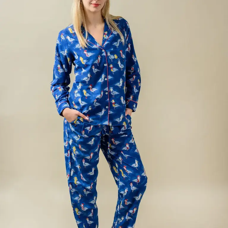 Kores Kores Cotton Pajama Set Seagulls