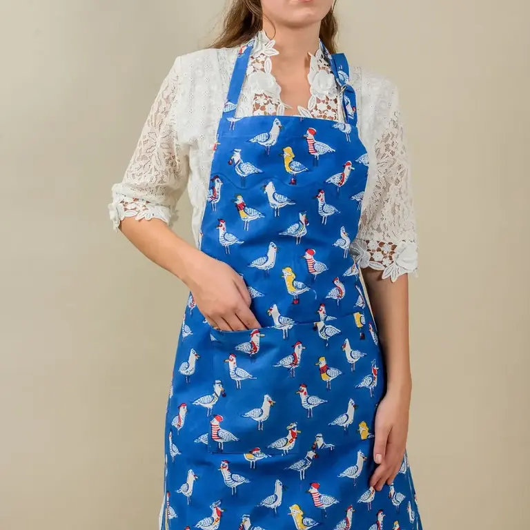 Kores Kores Cotton Canvas Apron Seagulls