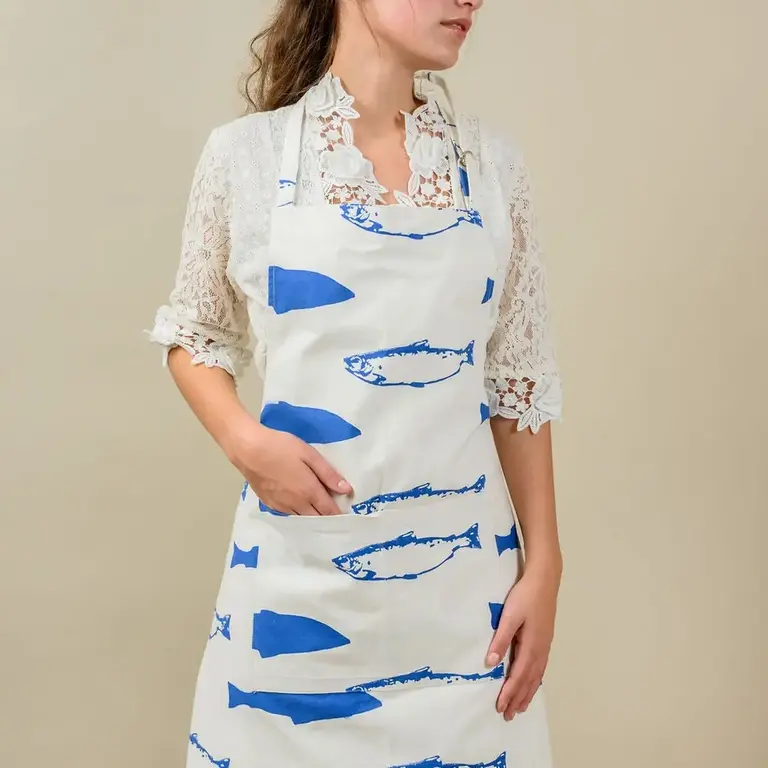 Kores Kores Cotton Canvas Apron Fish