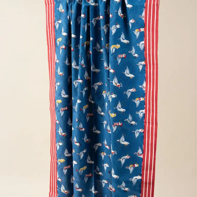 Kores Kores Cotton Beach /Picnic Throw Seagulls