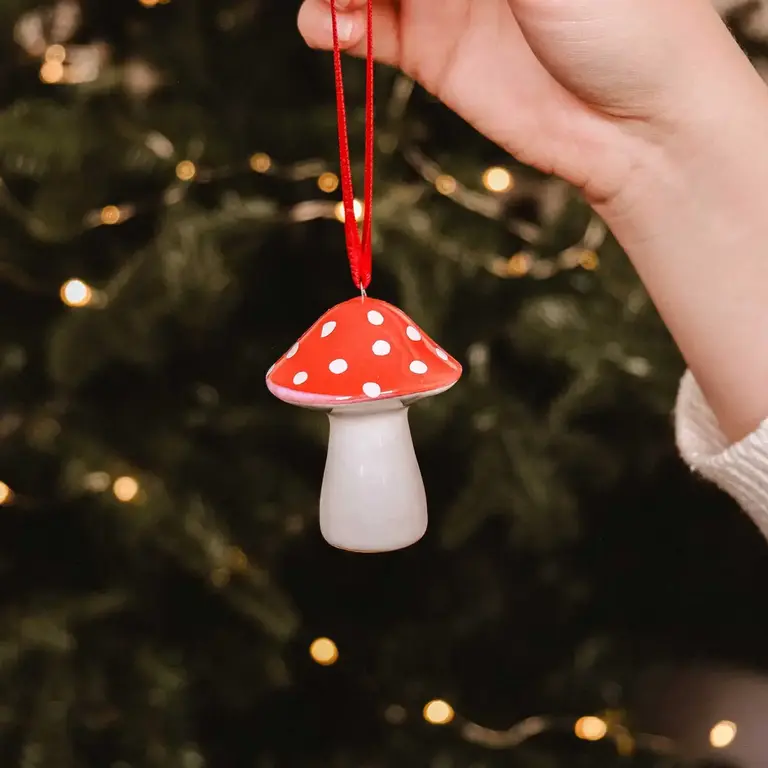 Mimi & August Mimi & August Ceramic Mushroom Ornament