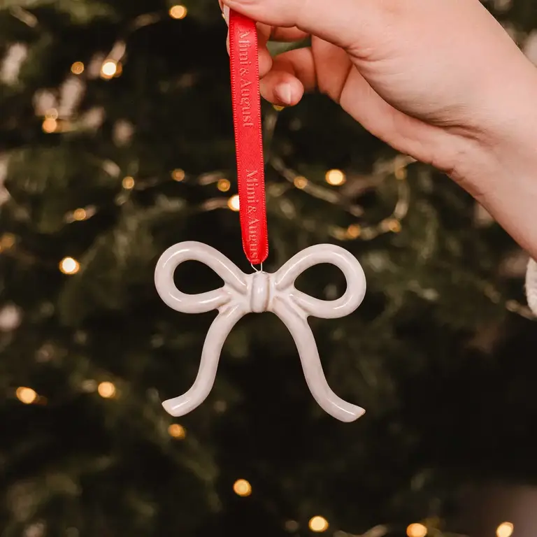Mimi & August Mimi & August Ceramic Bow Ornament