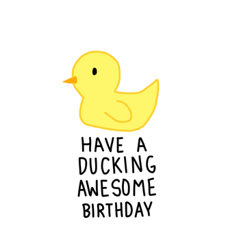 Puddle Ink Puddle Ink Ducking Awesome Card