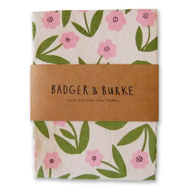 Badger & Burke Badger & Burke Little Flowers Tea Towel