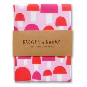 Badger & Burke Badger & Burke Mushrooms Tea Towel