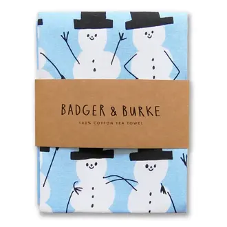 Badger & Burke Badger & Burke Snowmen Tea Towel Badger & Burke Badger & Burke Snowmen Tea Towel
