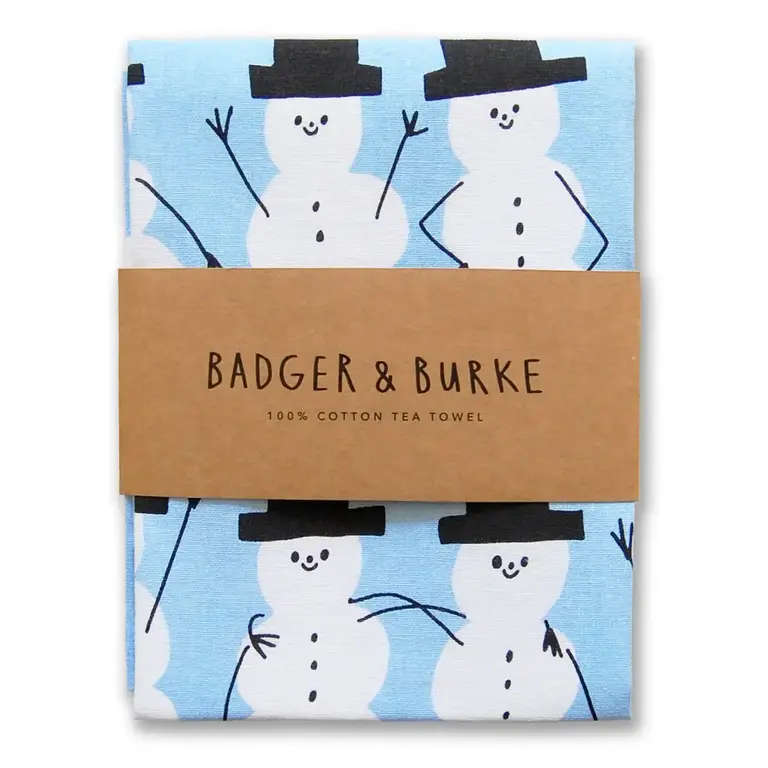 Badger & Burke Badger & Burke Snowmen Tea Towel