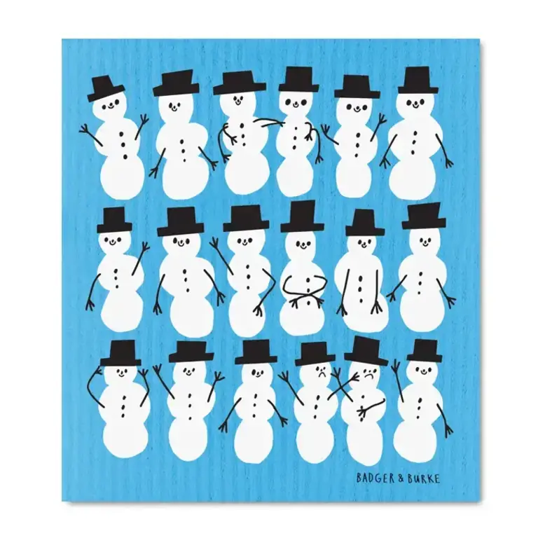 Badger & Burke Badger & Burke Swedish Sponge - Snowmen