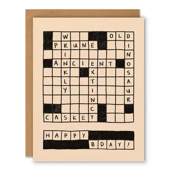 Badger & Burke Badger & Burke Crossword Birthday Card