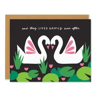 Badger & Burke Badger & Burke Swan Wedding Card Badger & Burke Badger & Burke Swan Wedding Card