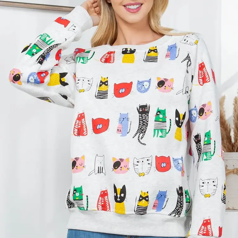 Soul LA Soul Printed Sweatshirt