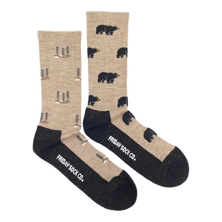 Friday Sock Co Friday Sock Co Men's Merino Socks Bear & Tree